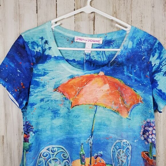 Leoma Lovegrove Graphic Short Sleeve Tee Shirt Size Small - Picture 2 of 10